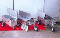 Carrelli a cassone in acciao inox. (Diverse tipologie e misure)