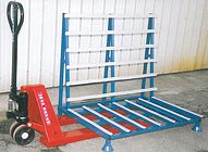 Carrello per appoggio vetri. Misure a richiesta