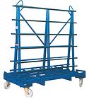 Carrello a capra Tipo AC 732/C/89 con ruote levabili. Portata 2000 kg. Misure: 2000x1000x1600 mm.