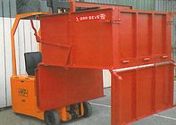 Contenitore Tipo R 74 con fondo apribile, varie misure: (800 x 800 x 1000h) - (1000 x 1000 x 1000h) - (1220 x 1200 x 1000h) - (1500 x 1500 x 1000h)