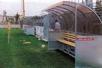 Panchina da stadio Tipo GS 91 omologata. Lunghezza 3 mt.